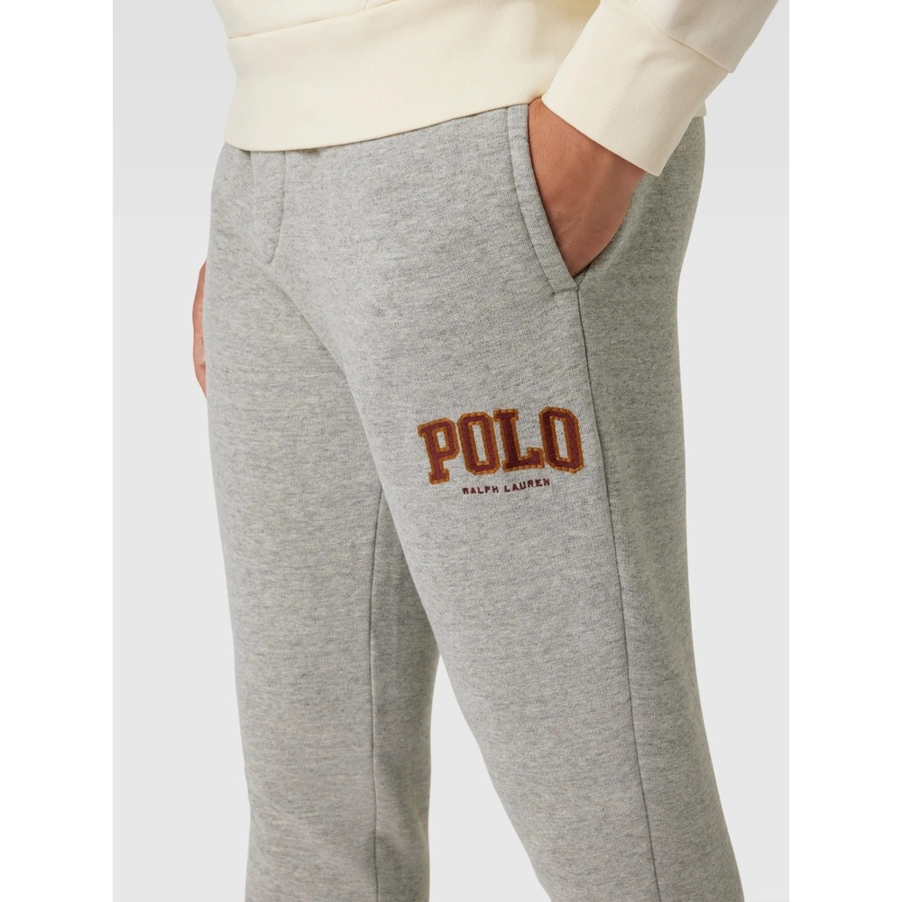 Polo Ralph Lauren Jogger Pants Men's Medium Gray Heather Fleece Embroidered Logo